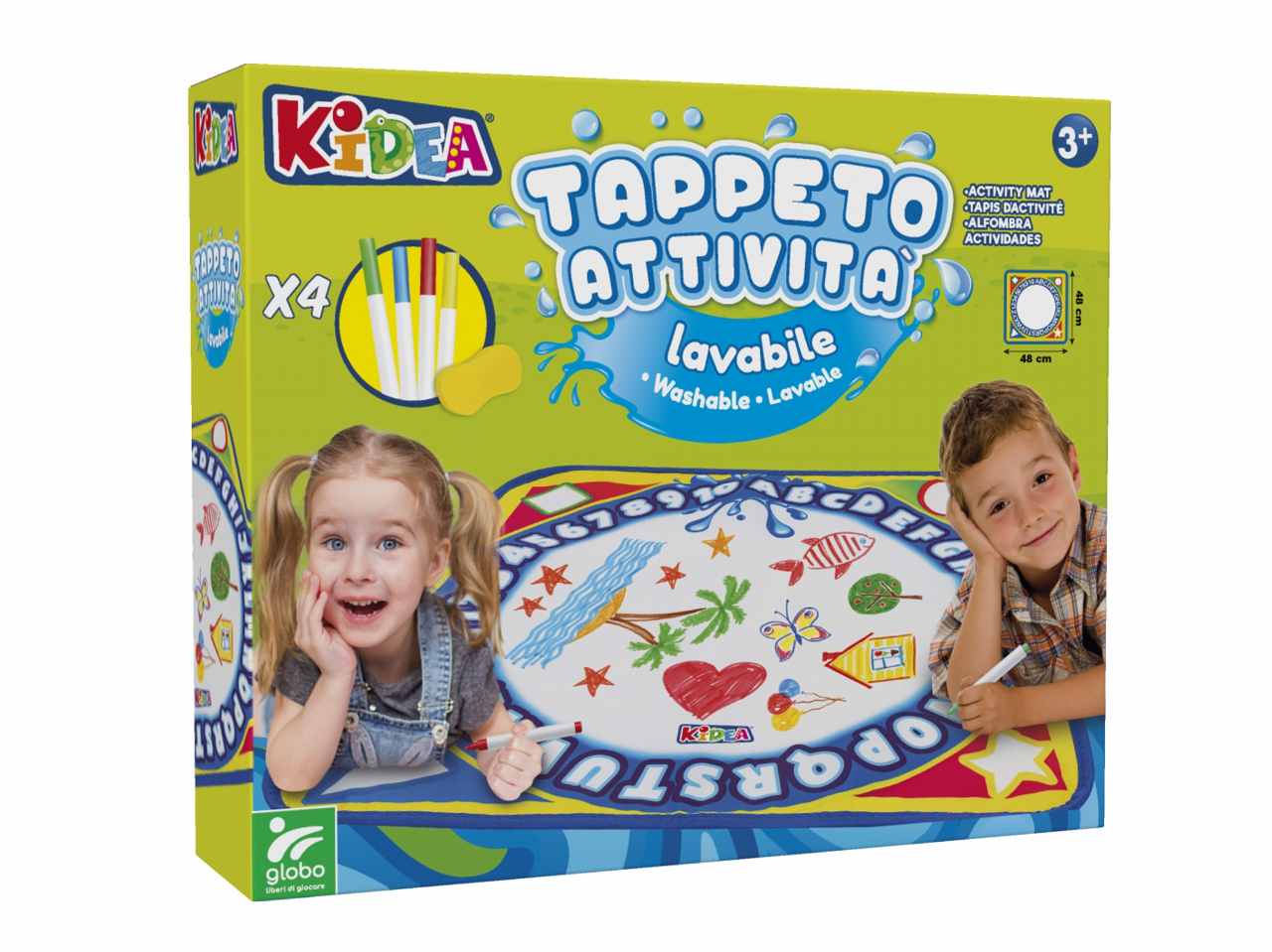 Kidea tappetino da colorare 48x48cm  40