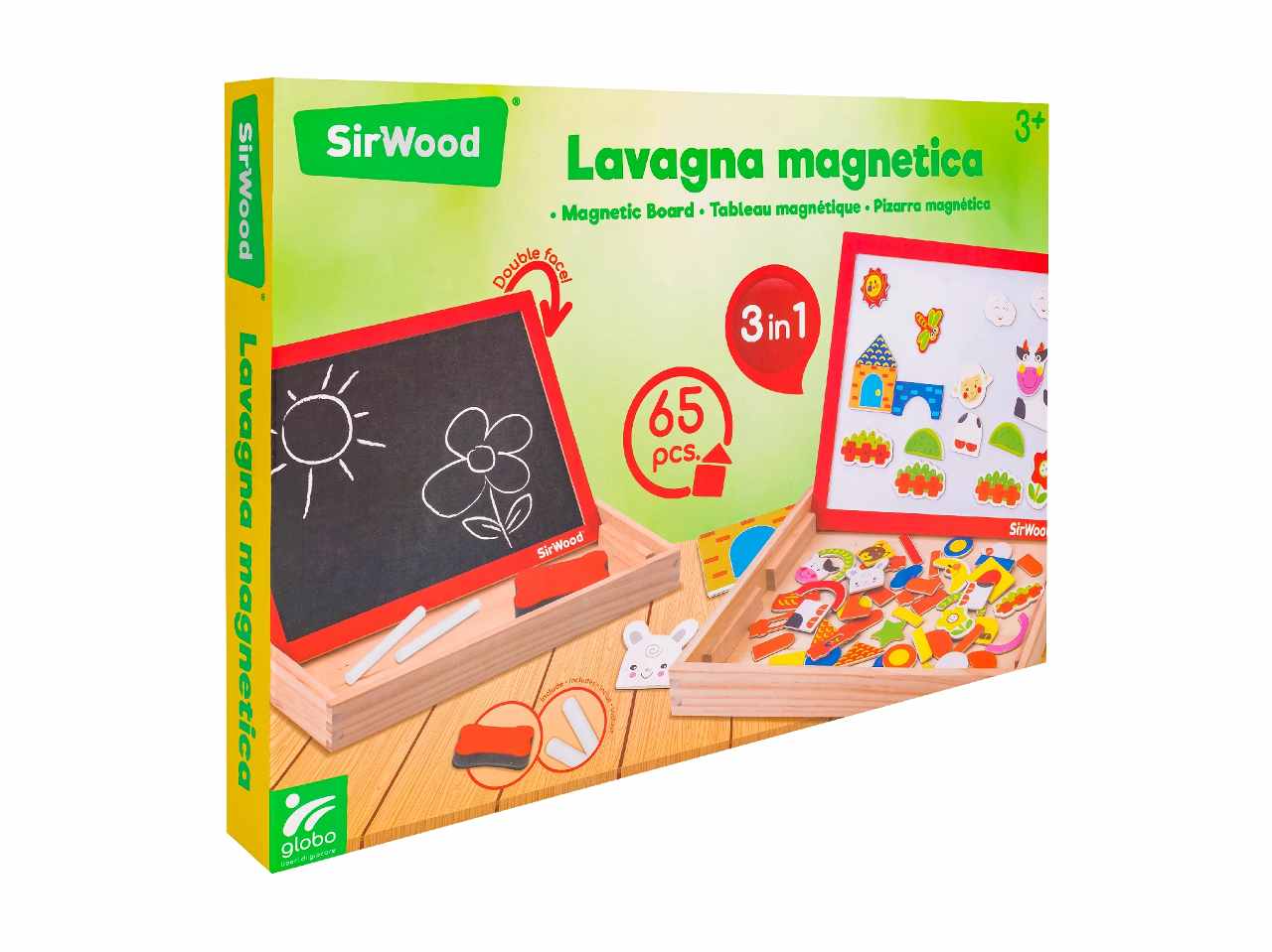 lavagna legno magnetica c/magneti 41192