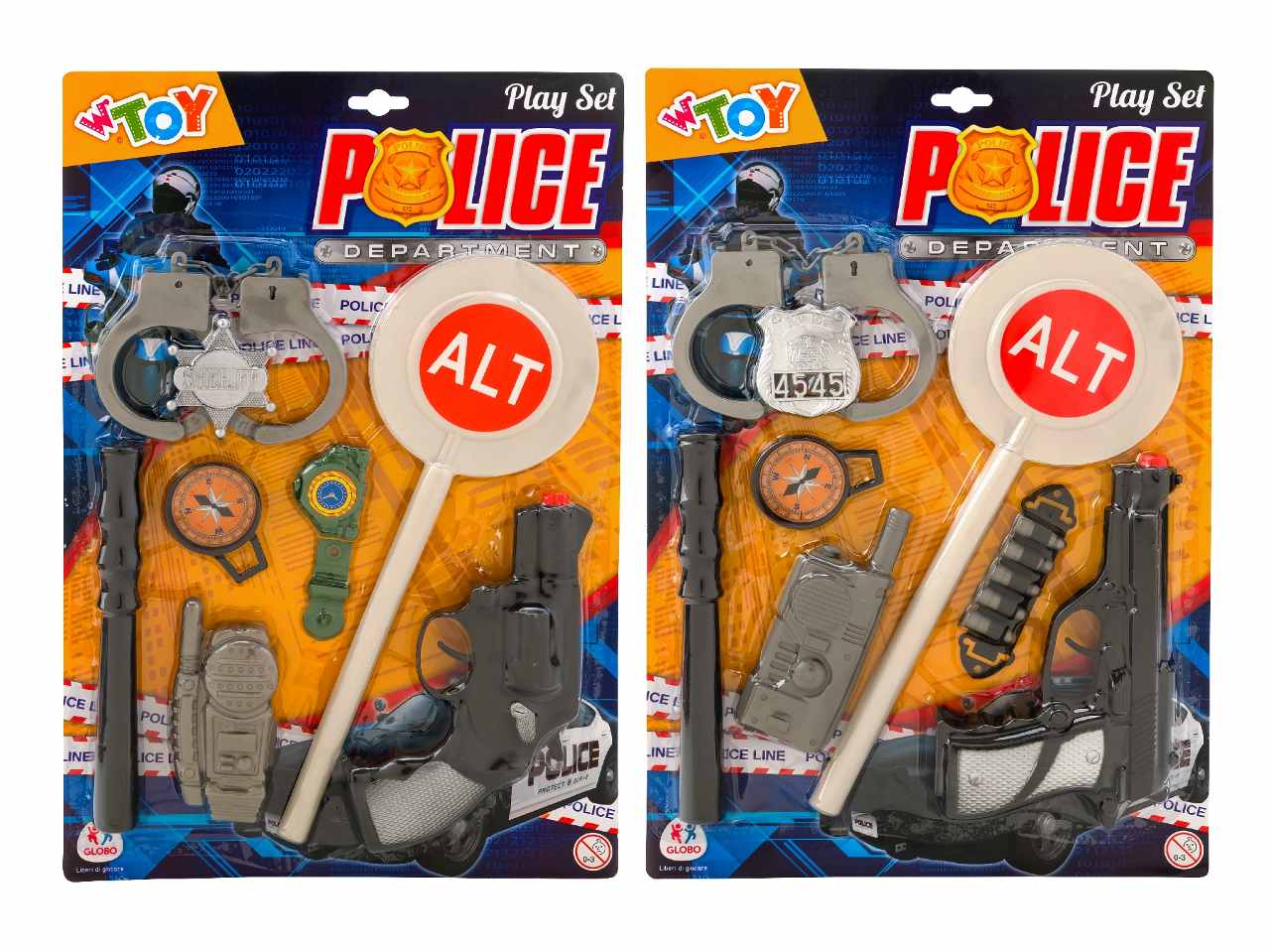 set polizia c/pistola/accessori 41443