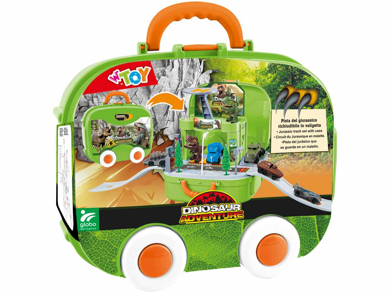 Valigetta playset dinosauri