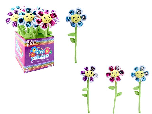 fiore paillettes 48cm 3 colori