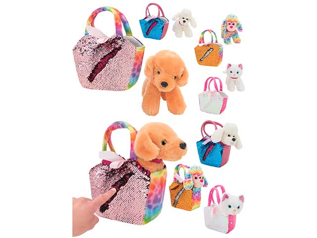 animale in borsetta c/pail.20cm 83451