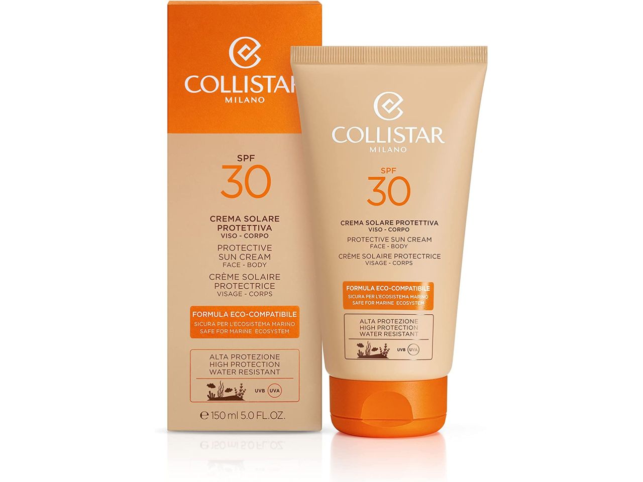Collistar crema solare protettiva spf30 formula eco-compatibile - formato da 150ml
