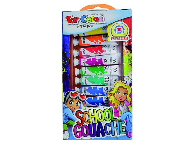 Tempera superlavabile 7,5ml - 12 pezzi