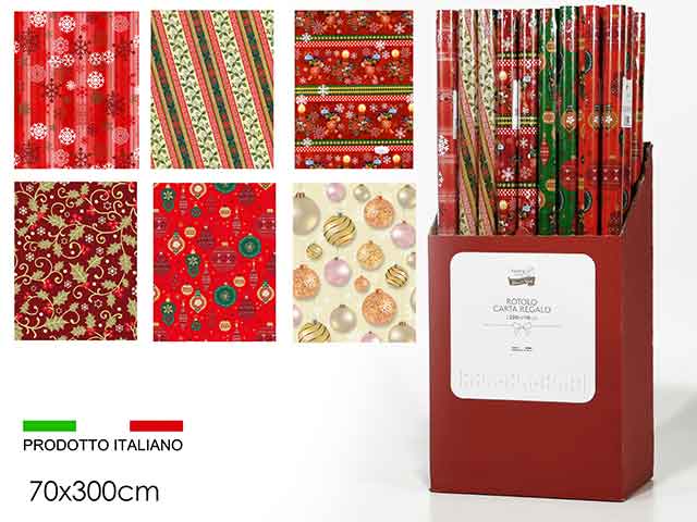 Rotolo natalizio carta regalo 70x300 938380