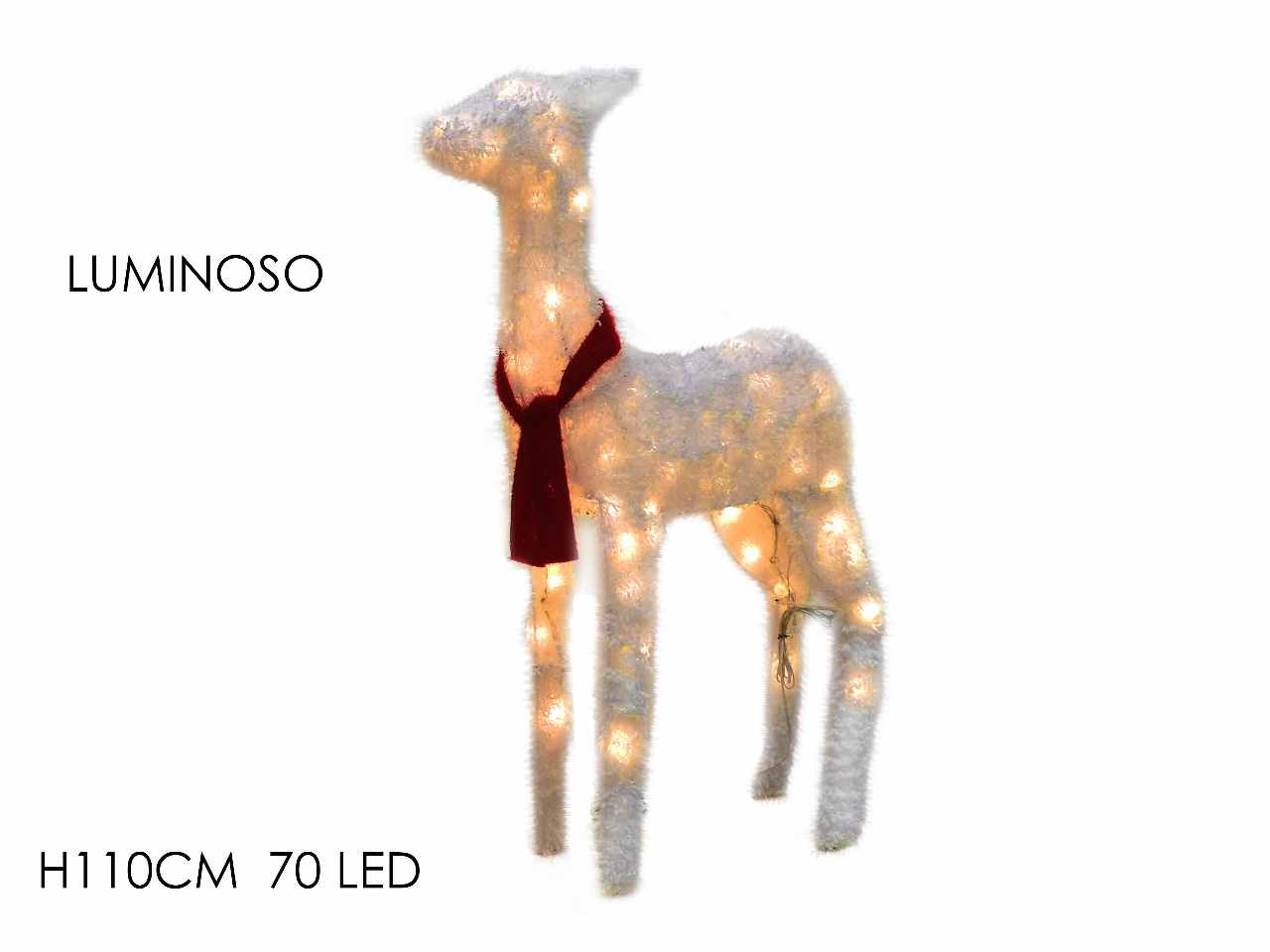 Renna h110 cm con 70 led