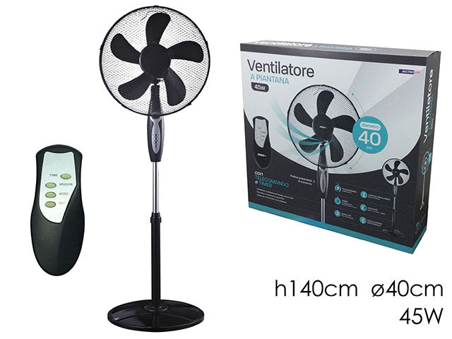 Ventilatore a piantana 40cm 45w 586131