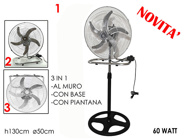 Ventilatore 3 in 1 60w 130cm 200586137