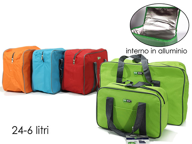 Borsa termica in alluminio 6+24lt