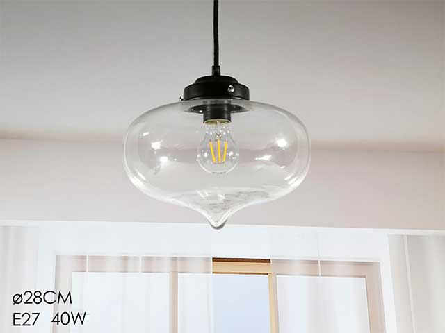 lampadario vetro 28cm 786104