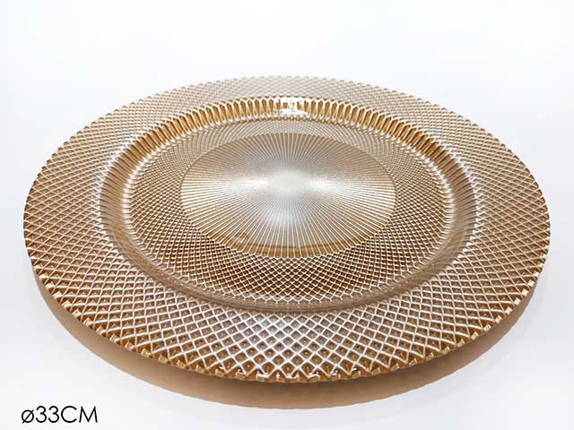 sottopiatto d33cm glitter oro  617313