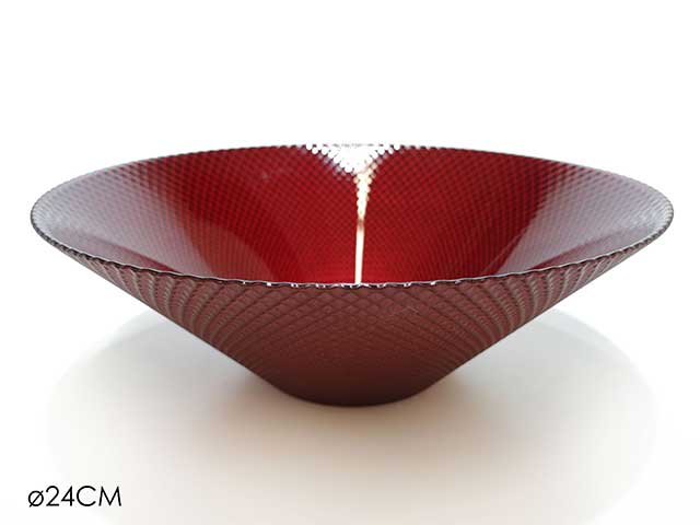 centrotavola 24cm rosso glit.617318
