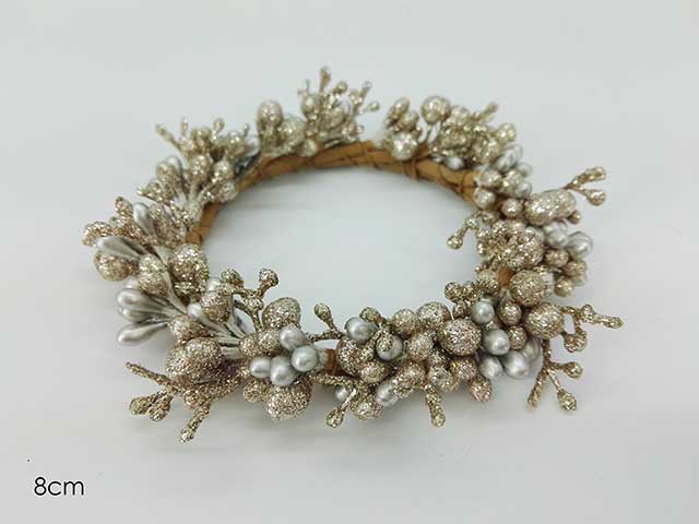 girocandela 8cm glitter champagne428235