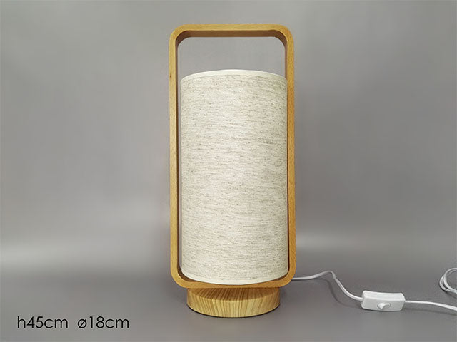 lampada cilindrica legno gr. 600103