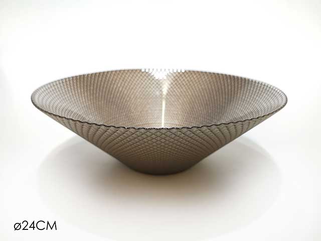 centrotavola d24cm glitter bronzo617326