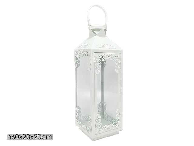 Lanterna bianca 60x20x20cm 642316