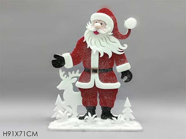 babbo natale con glitter 71x91cm 441134