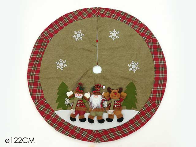 Copribase albero diametro 122cm con personaggi