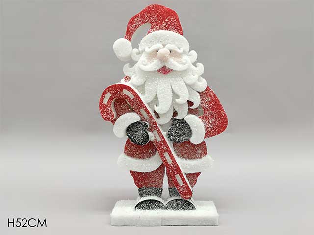 babbo natale con candy h52cm 441128