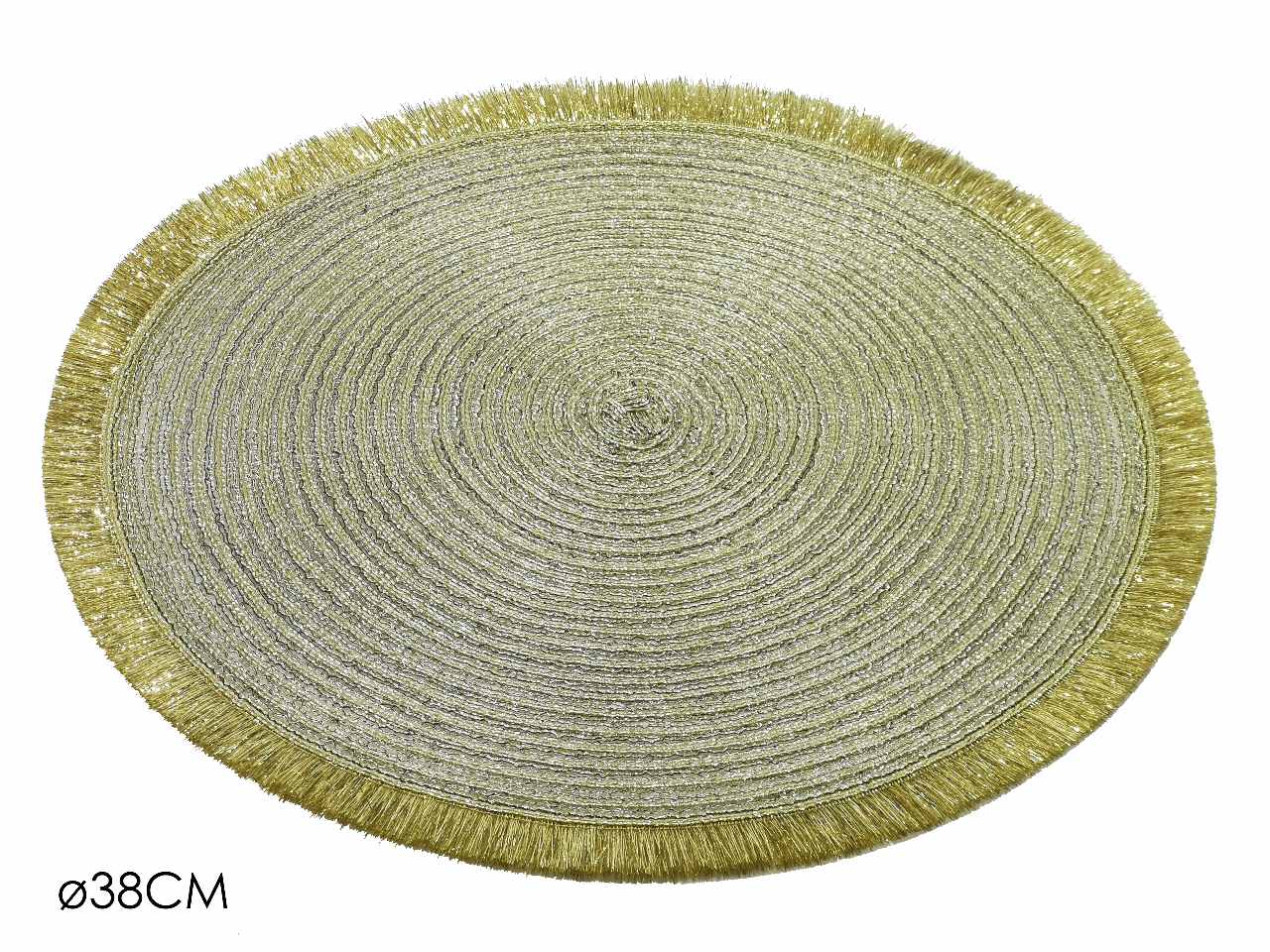 Tovaglia natalizia  tonda ø38cm oro