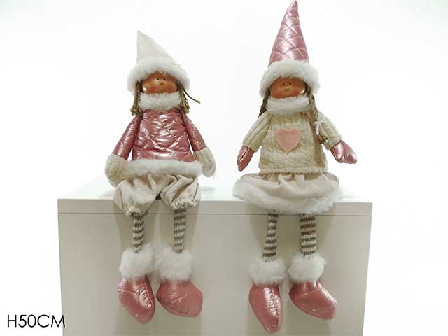 bimbo seduto 50cm rosa 410197