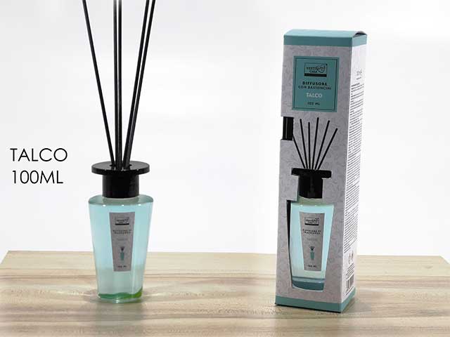 diffusore con bacchette 100ml talco699633