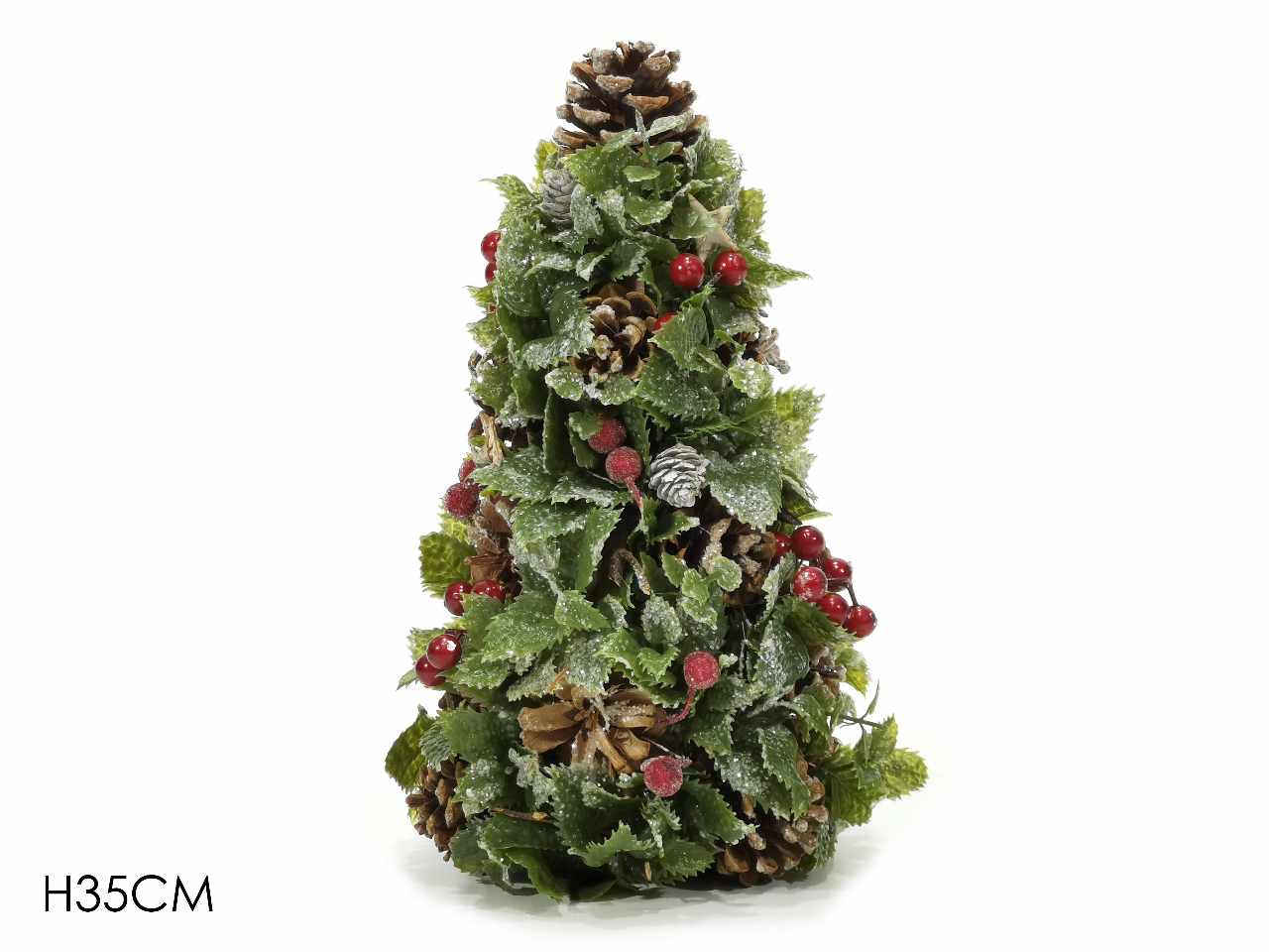 Albero con bacche rosse h.35cm