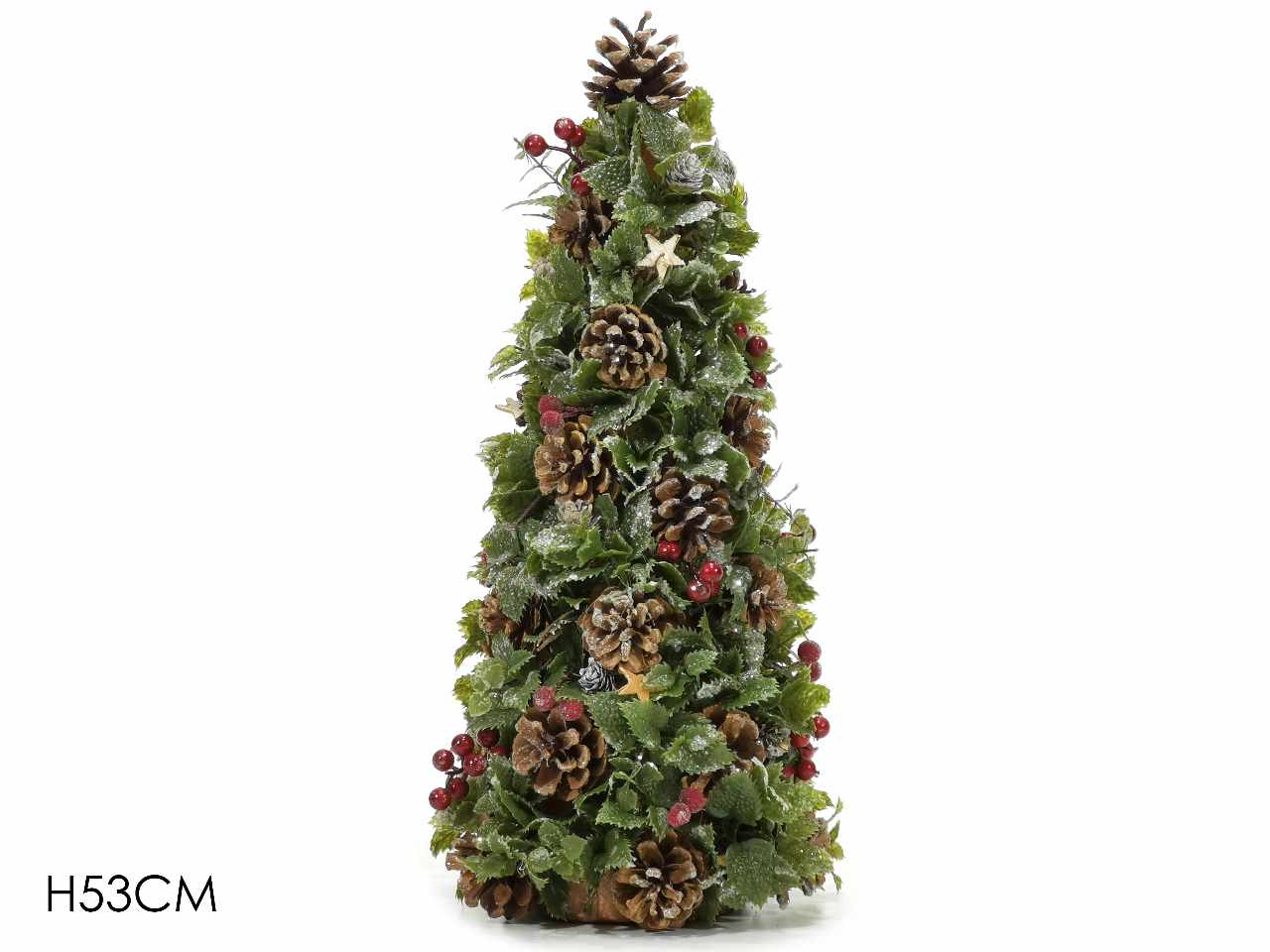 ALBERO CON BACCHE ROSSE H.53CM
