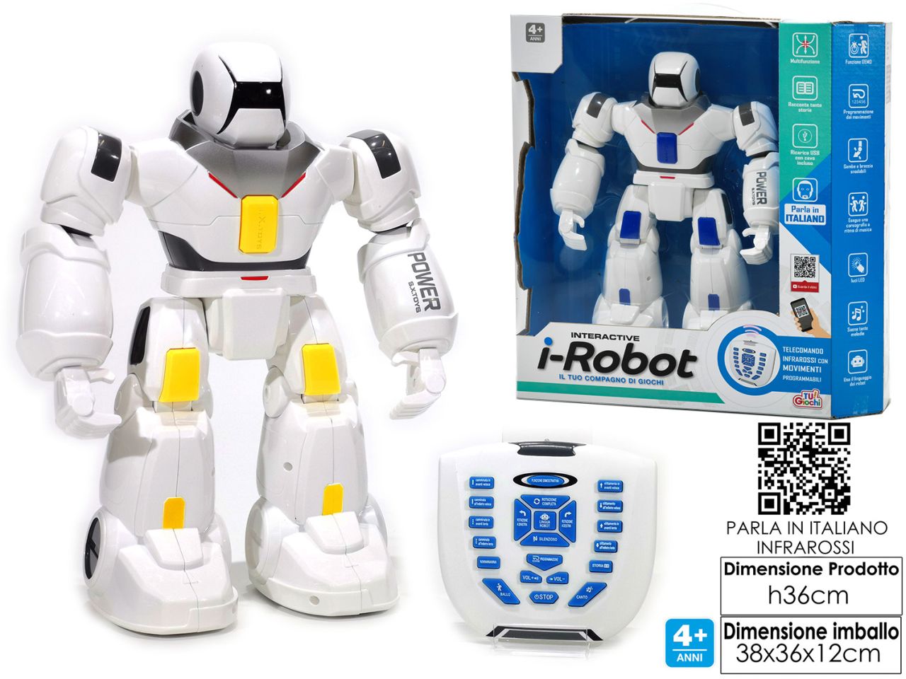 I-robot h.36cm parla in italiano