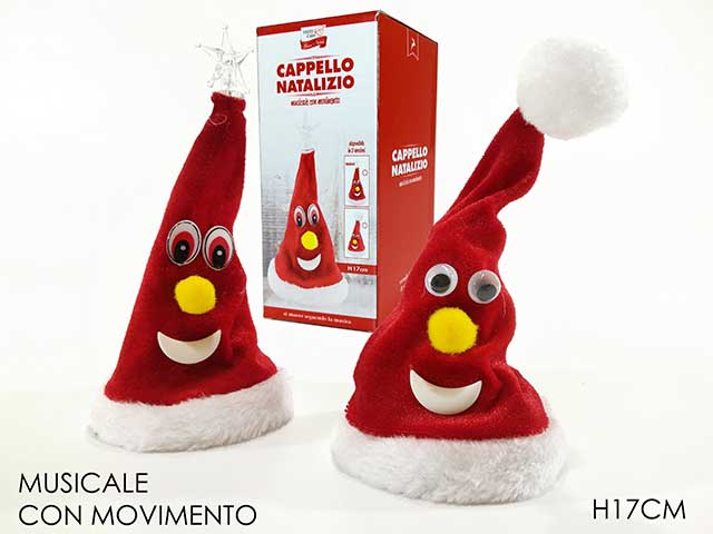 cappello danzante musicale 17cm 490001
