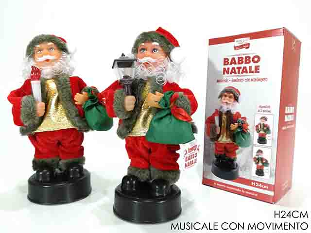 babbo natale danzante musicale 490002