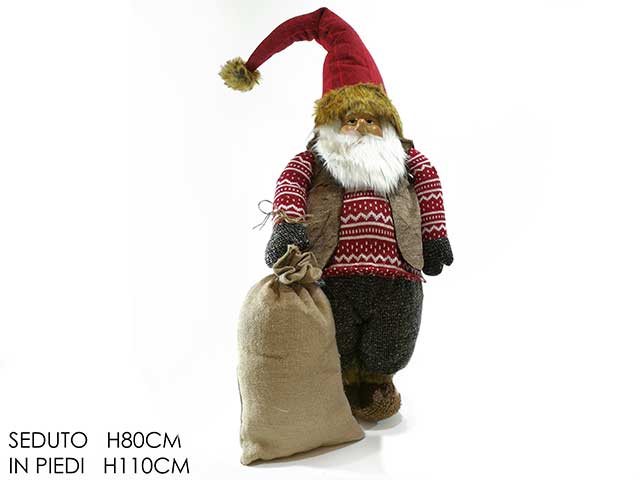 babbo natale grande h.110 cm 410122