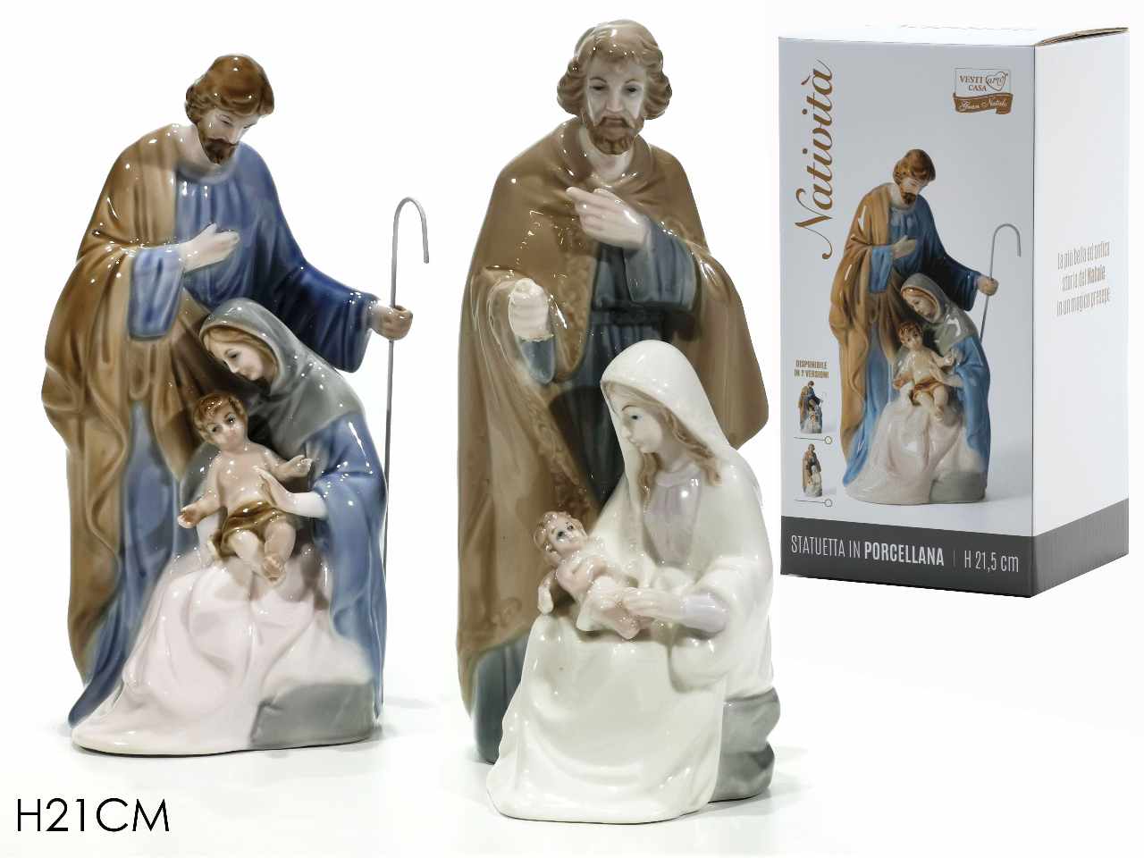 NATIVITA' H.21,5CM 2 ASSORTIMENTI