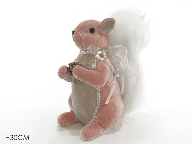 scoiattolo h30cm rosa 425111
