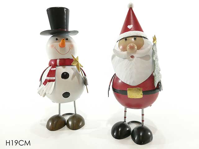 babbo/pupazzo latta h.19cm 432724