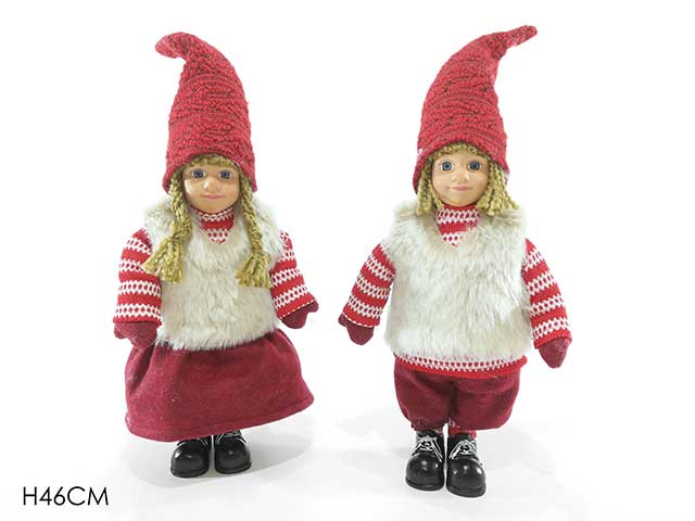 bimbo/a c/pell. h46cm 432780