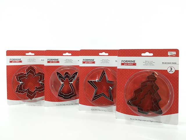 formine dolci acciaio 3pz 727099