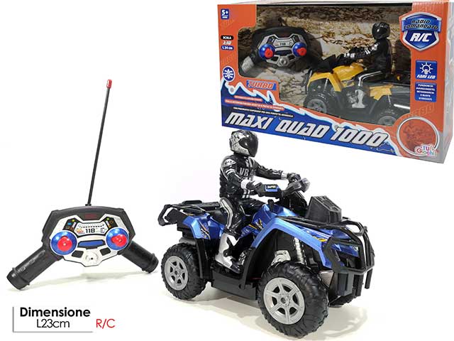 Quad r/c 4 funzioni c/pilota 105200