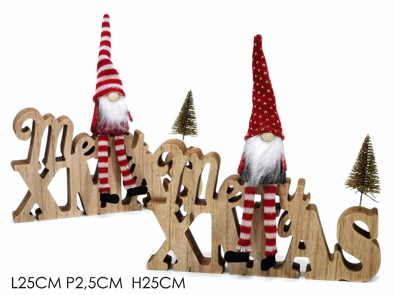 Babbo natale su merry xmas 2 ass