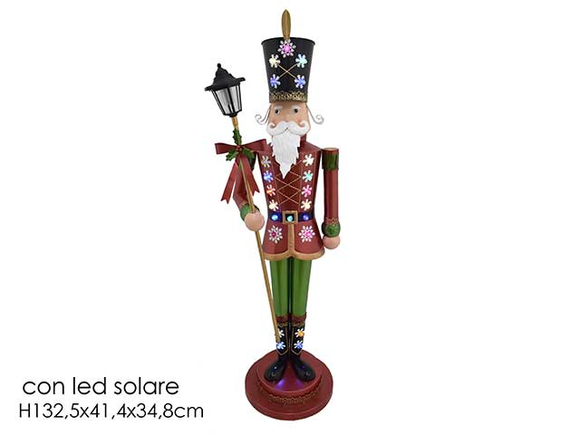 soldatino di latta c/led solare 413806