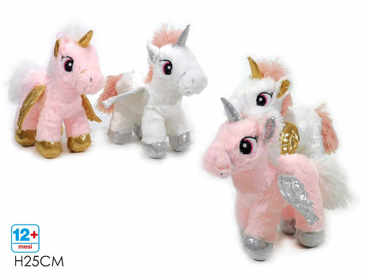 Morbidosi unicorno h.25cm 4 assortimenti