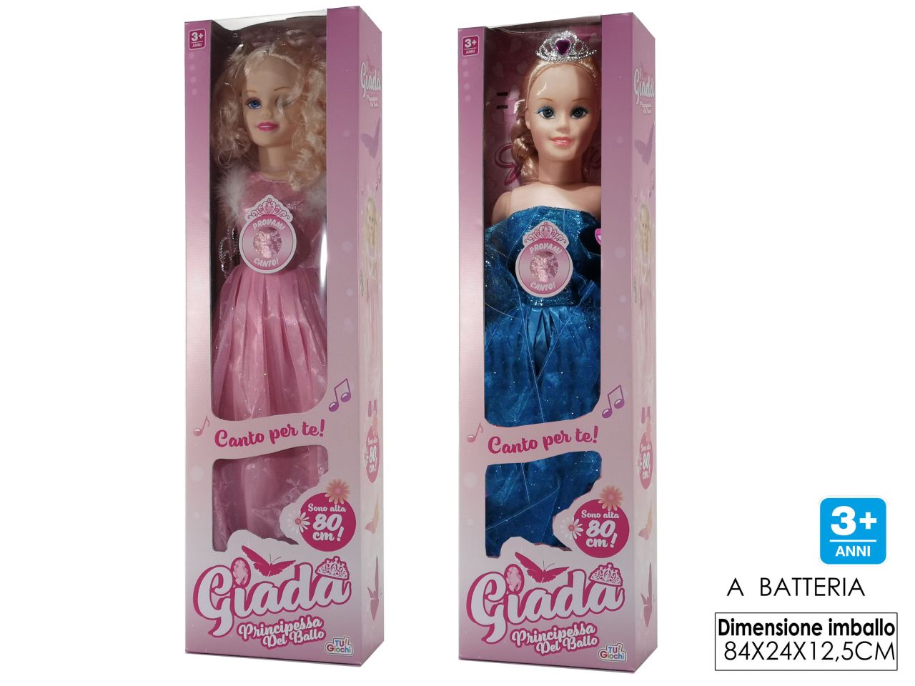 Giada principessa del ballo try-me con musica in 2 assortimenti