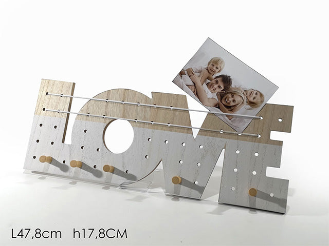 Porta foto love con elastico 5porta 600623