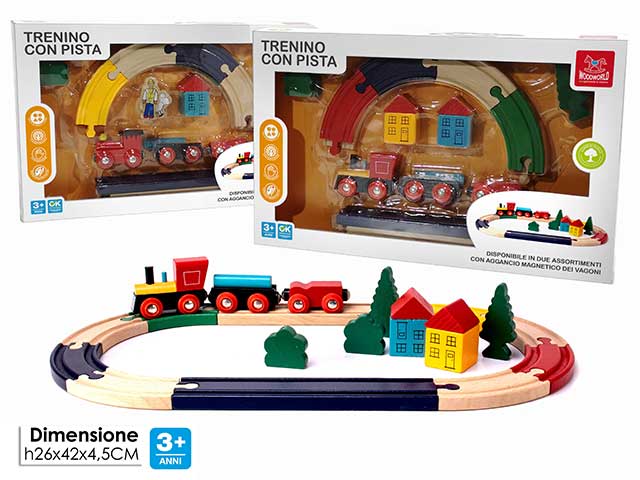 Pista trenino legno 721206