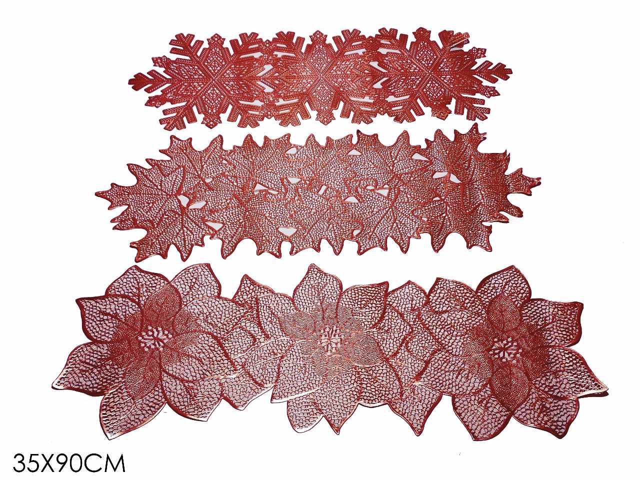 RUNNER NATALIZIA 35X90CM ROSSO 3 ASSORTIMENTI