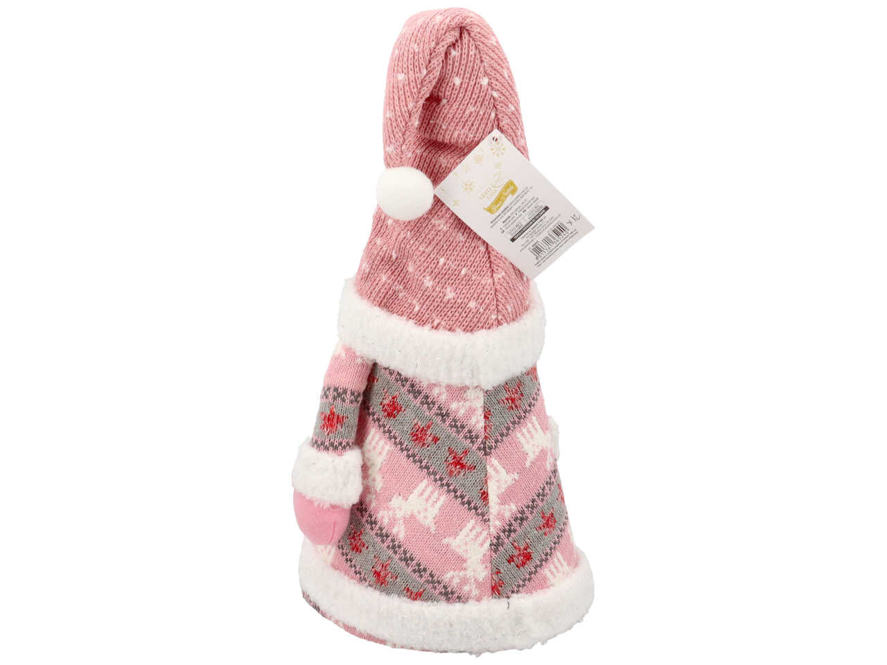 puntale albero babbo natale rosa h.45cm
