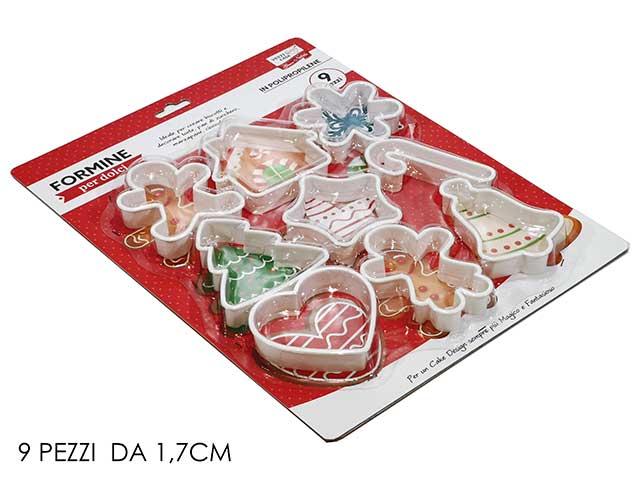 formine dolci 9 pezzi in plastica