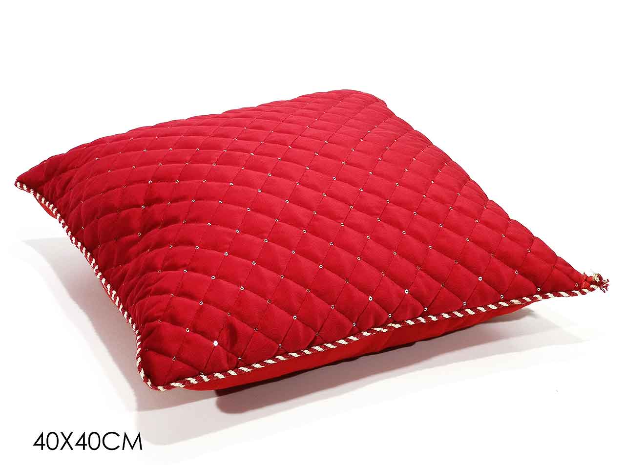 Cuscino 40cmtrapunt.c/paill.rosso412159