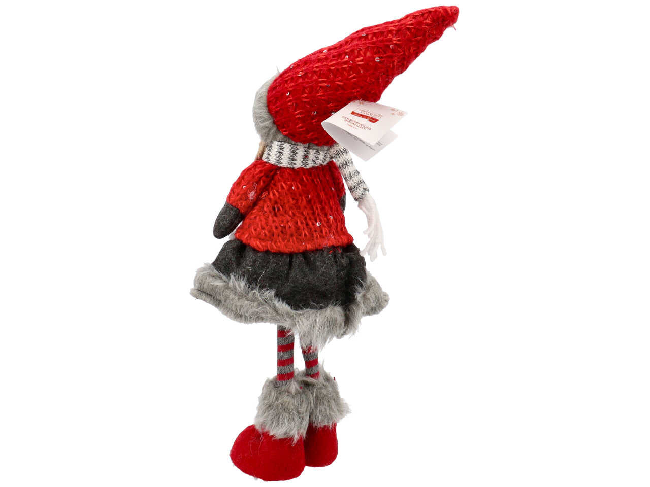 bambina natalizia h.36cm rossa