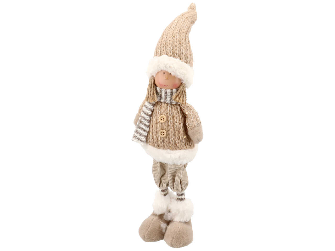 bambina natalizia h.36cm beige